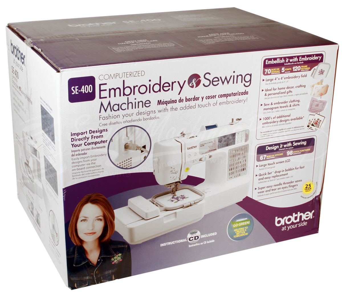 Brother SE400 FS Sewing & Embroidery Machine with Computer Connectivity