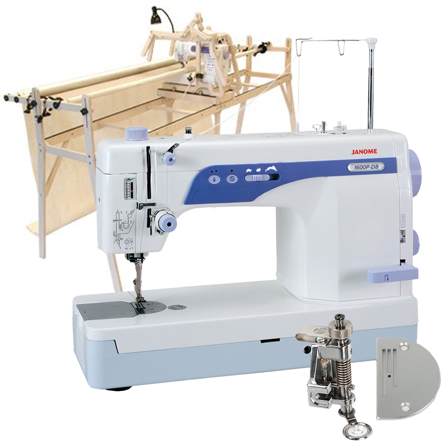 Grace Sturdy-Lite Quilting Frame & Janome 1600P-DB High Speed Sewing