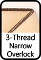 3-Thread Narrow Overlock
