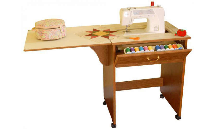Arrow 98100 Compact Sewing Cabinet Oak Finish