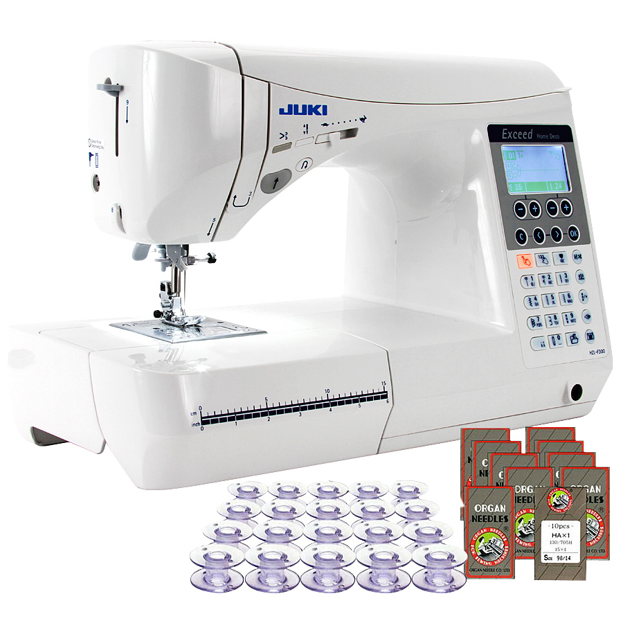 Juki Sewing Machine-Juki HZL-F300 Exceed Series - Computerized Sewing Quilting Machine w/20 Bobbins and 100 Needles