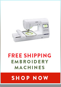 Free Shipping on Embroidery Machines