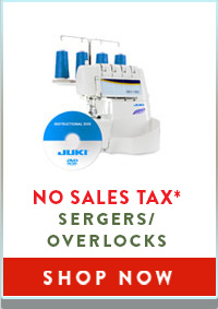 No Sales Tax on Sergers and Overlocks
