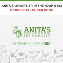 Anita Goodesigns: In The Hoop II 502 San Diego Location October  18 - 19