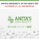 Anita Goodesigns In The Hoop II 502 San Marcos Location October 15 - 16