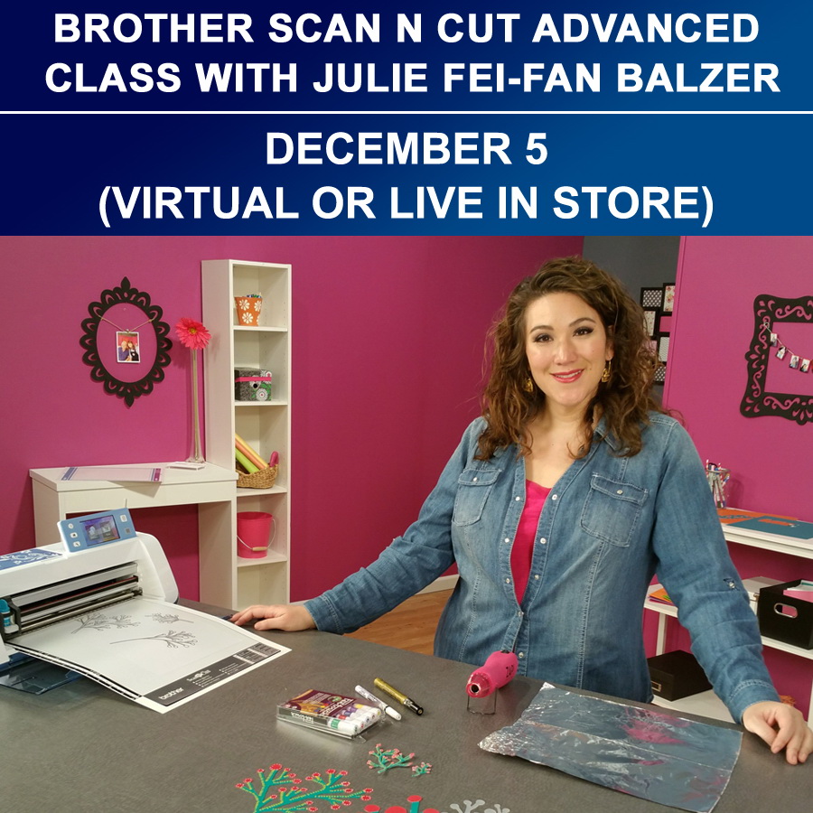 Scan N Cut Advanced Class With Julie Fei Fan Balzer December 5 Virtual Or Live In