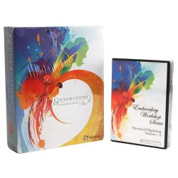 Generations Plus Embroidery Software Suite with Art of Digitizing Volumes 1-6