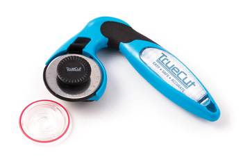 Truecut My Comfort Rotary Cutter - 60Mm Ergonomic Rotary Cutter With Track  & Guide System For Truecut Rulers - Truecut 60Mm Ergonomic My Comfort  Rotary Cutter From The Grace Company 