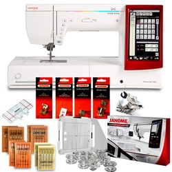 Janome Horizon Memory Craft 14000 Sewing, Embroidery, and Quilting Machine BONUS PACKAGE