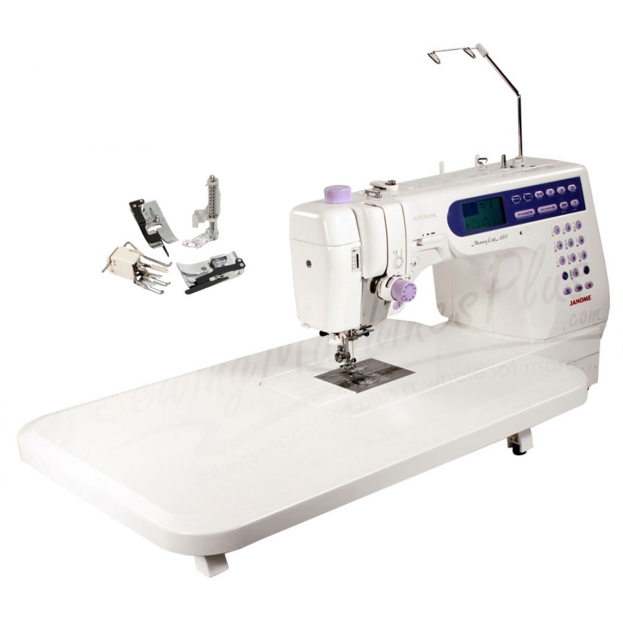 Janome Memory Craft 6500P Quilters Combo w/ Extension Table & 4