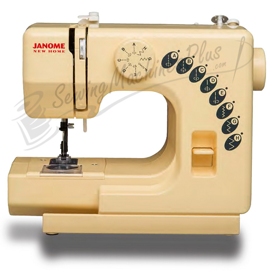 Janome Sew Mini Portable Sewing Machine 8 Stitch Options Merlot Color