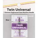 Klasse Twin Universal Needles Size 80 - 2.0mm - Buy 2 Get 1 FREE
