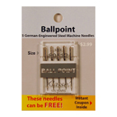 Klasse Ballpoint Needles Size 80/12 - Buy 2 Get 1 FREE
