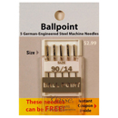 Klasse Ballpoint Needles Size 90/14 - Buy 2 Get 1 FREE