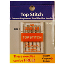Klasse Top Stitch Needles Size 100/16 - Buy 2 Get 1 FREE