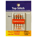 Klasse Top Stitch Needles Size 90/14 - Buy 2 Get 1 FREE