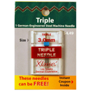 Klasse Triple Needle Size 3.0mm - Buy 2 Get 1 FREE