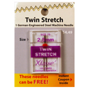 Klasse Twin Stretch Needle Size 75/2.5mm - Buy 2 Get 1 FREE