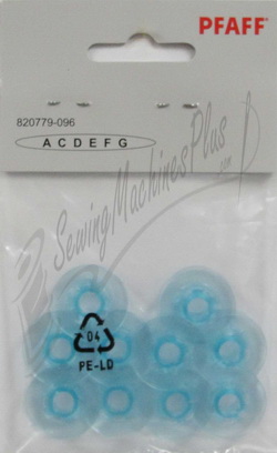 Blue Plastic Bobbins 10 pack