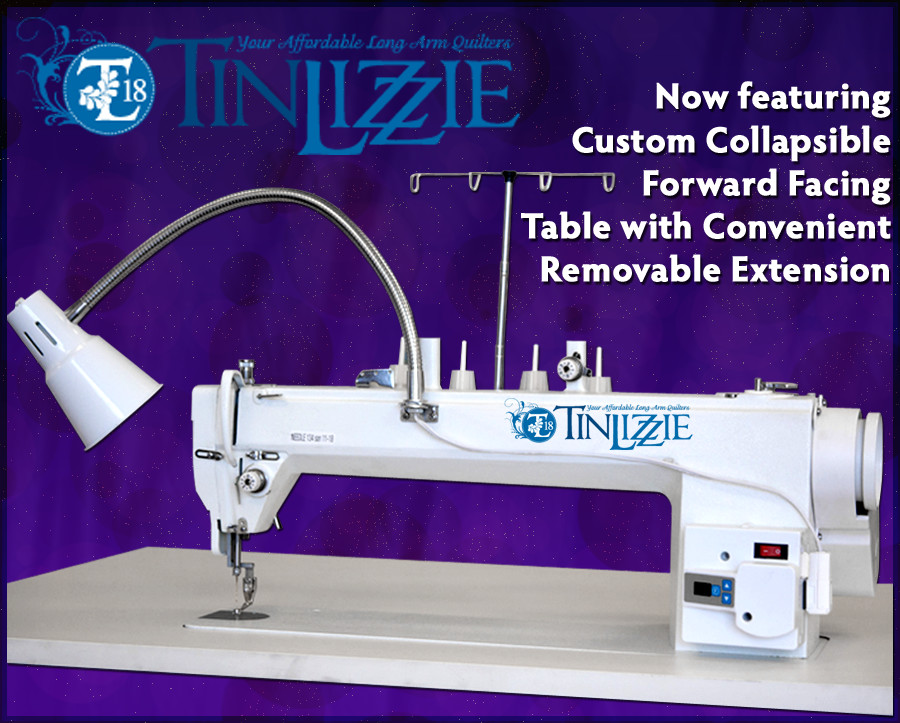 TinLizzie18 Forward Facing Sitdown 18in Long Arm Quilter