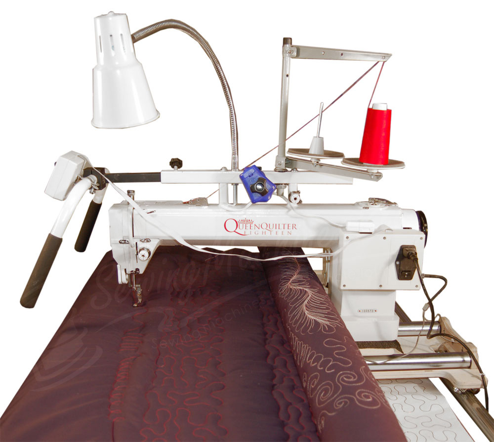 Queen Quilter 18 Machine w/ Stitch Regulator and Metal Frame. Check Out