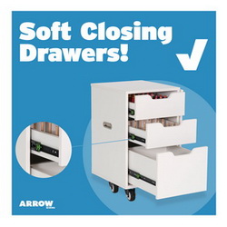 Soft closing drawers