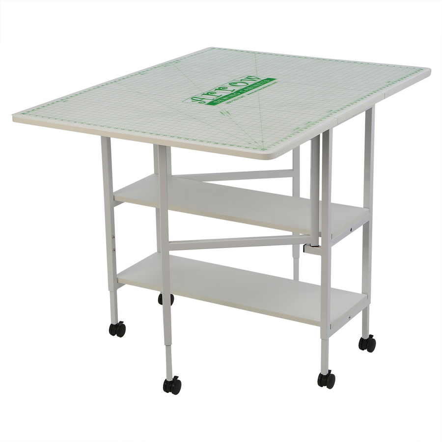 Arrow White Dixie Adjustable Cutting Table (August Sale)
