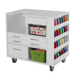 Arrow Ava Embroidery Cabinet - White