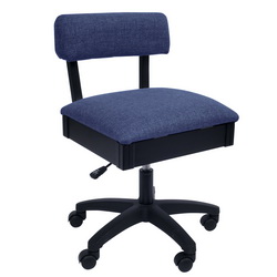 Arrow Adjustable Height Hydraulic Sewing and Craft Chair - Duchess Blue