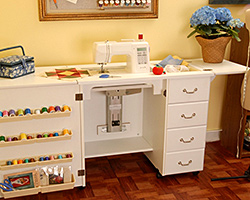 Arrow Norma Jean Sewing Machine Storage Cabinet Cherry