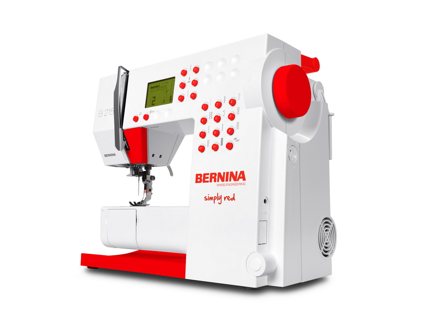 Bernina 215 Simply Red Sewing Machine (Red Buttons)