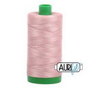Aurifil Cotton Mako Thread 40wt 1000m Box of 6 ANTIQUE BLUSH