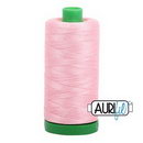 Aurifil Cotton Mako Thread 40wt 1000m Box of 6 LIGHT PEONY
