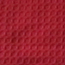 Bright Red Waffle Weave Solid Towel