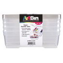 4 Packs of Lg XL Bins with Lids Clear