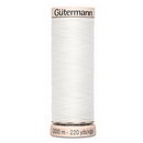 Gutermann Natural Cotton 60wt 200m- WHITE (Box of 5)