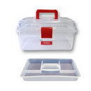 Clear Plastic Sewing Box Med