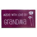 Love labels Made With Love By Grandma (Box of 3)