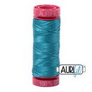 Aurifil Mako 12wt 55yd Medium Turquoise