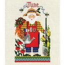 Colonial Needle Co. June Santa Cross Stitch Kit