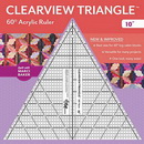 Clearview Triangle 60 Degree 10in Ruler