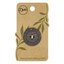 Recycled Coconut Round 4hole Brown 28mm 1ct