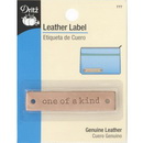 Leather Label Rectangle-One of a Kind
