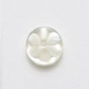 Dill Buttons 11mm 2 Hole Flower Poly Button (Box of 6)