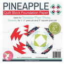 6 in Pineapple Quilt Block Foundation Paper Pad