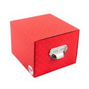 Red Stitch Card Box