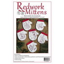 Redwork Mittens Ornament Kit