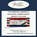 Celebrate America Bench Pillow USB Version