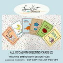 All Occasion Embroidery Card Designs USB Version
