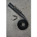 Black Metallic Zipper Tape 2.5yds- Gun Metal